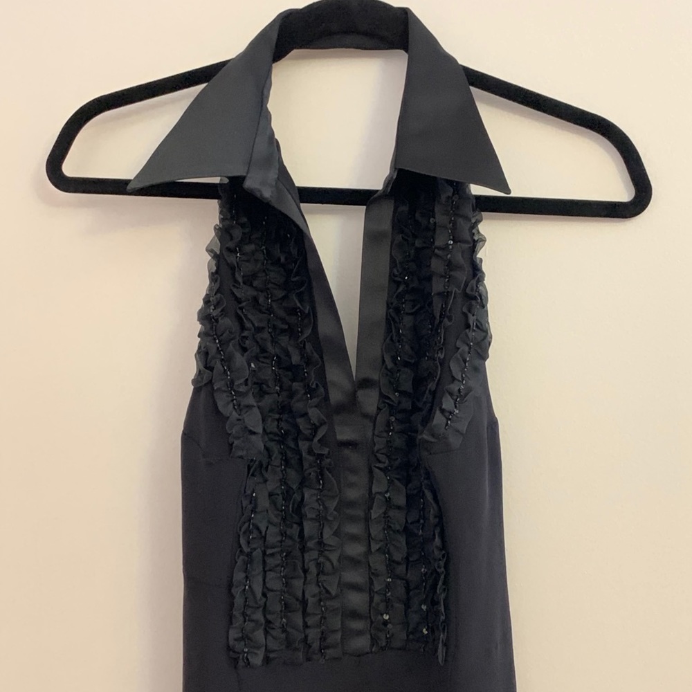 Carolina Herrera Black Halter Gownvintage designer
